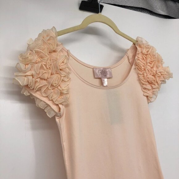 H&M NWT paste pink The Garden Collection bodycon mini dress puffy floral sleeves - Picture 10 of 15